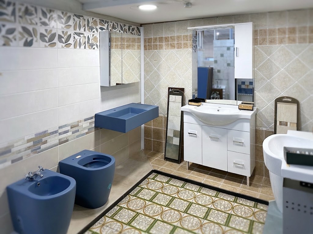 Arredo bagno e sanitari blu